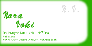 nora voki business card